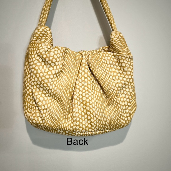 STAUD Felix Faun Purse Tan/Beige Animal Print Leather Handbag Shoulder Bag - Picture 4 of 14